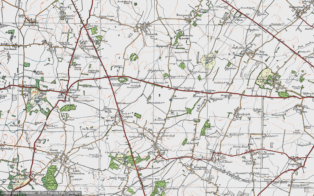 Old Map of Cambourne, 1920 in 1920