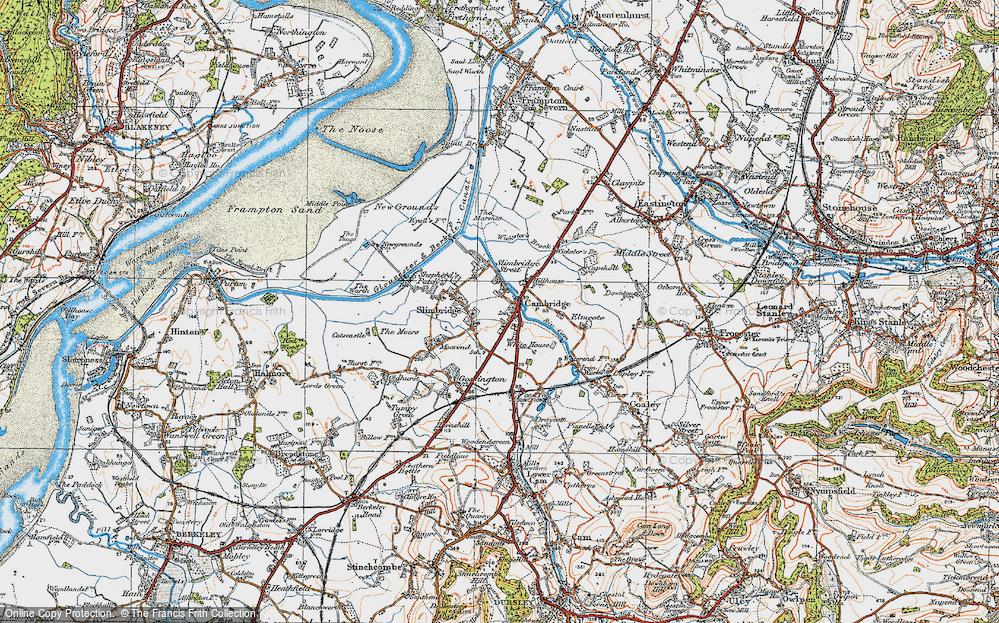 Old Map of Cambridge, 1919 in 1919