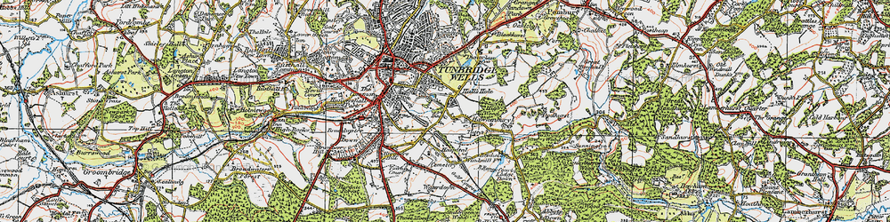 Old map of Camden Park in 1920