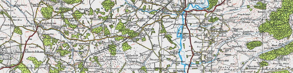 Old map of Camel Green in 1919