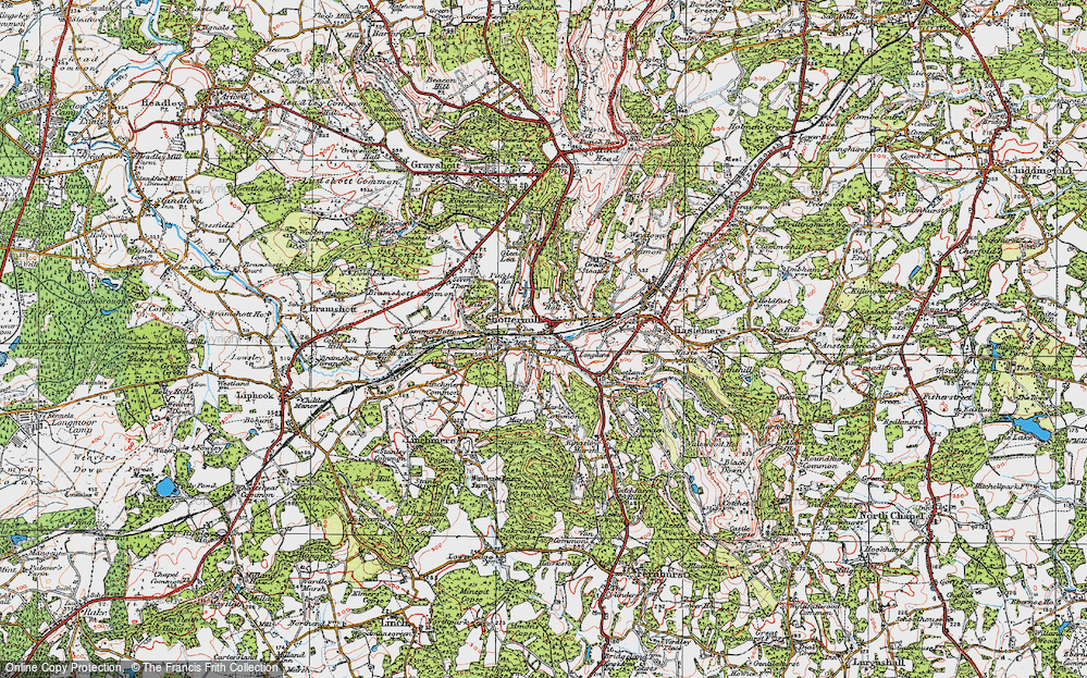 Old Map of Camelsdale, 1919 in 1919