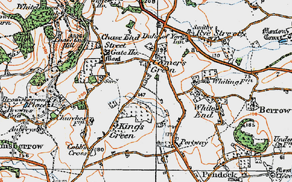 Old map of Camer's Green in 1920