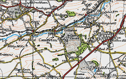 Old map of Camerton in 1919
