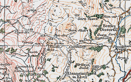 Old map of Camnant in 1920