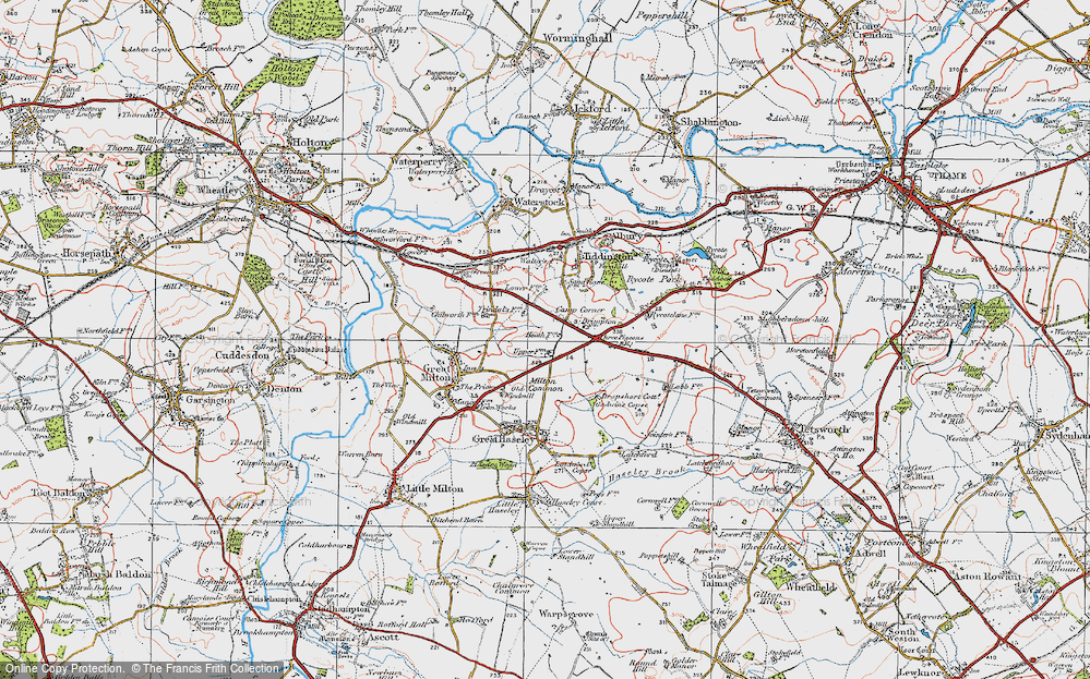 Old Map of Camp Corner, 1919 in 1919