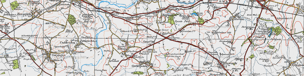 Old map of Camp Corner in 1919