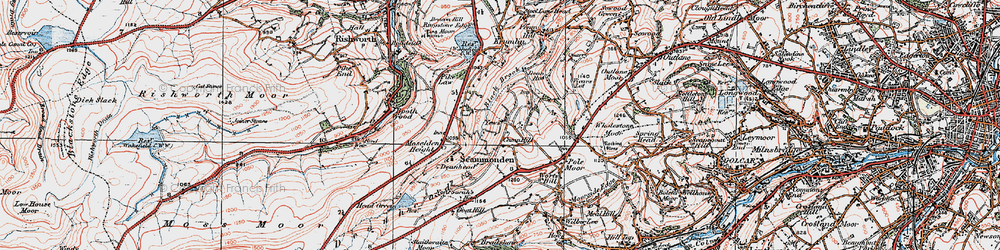 Old map of Camp Hill in 1925