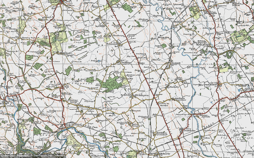 Old Map of Camp Hill, 1925 in 1925