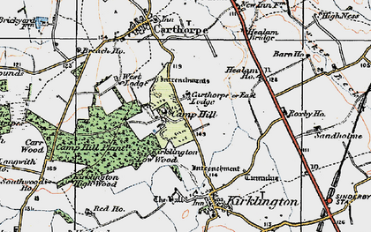 Old map of Camp Hill in 1925