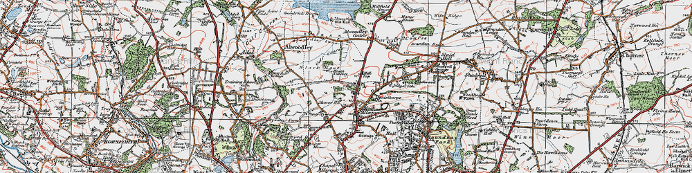 Old map of Camp Town in 1925