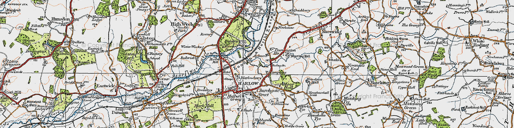Old map of Campions in 1919