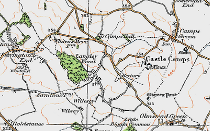Old map of Camps End in 1920