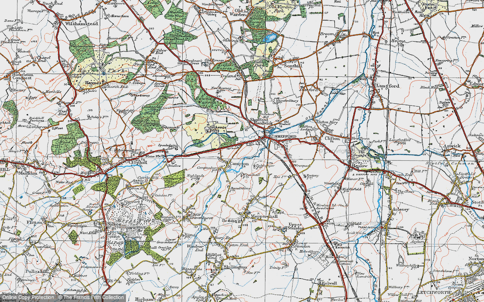 Old Map of Campton, 1919 in 1919