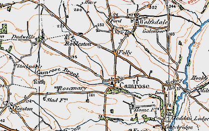 Old map of Camrose in 1922