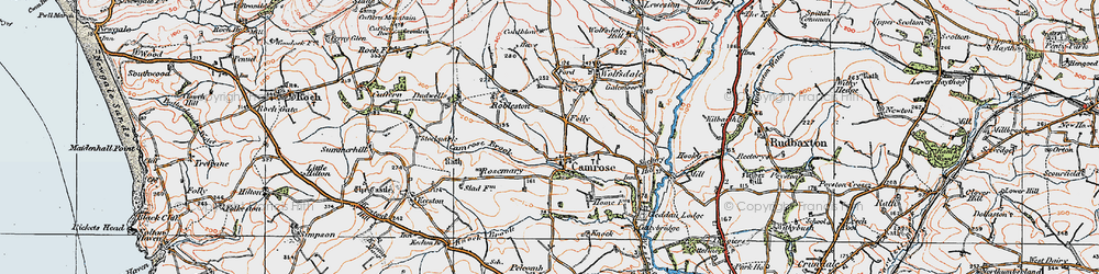Old map of Camrose in 1922