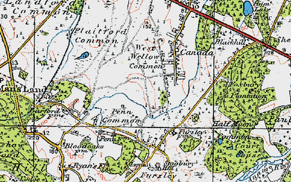 Old map of West Wellow Common in 1919