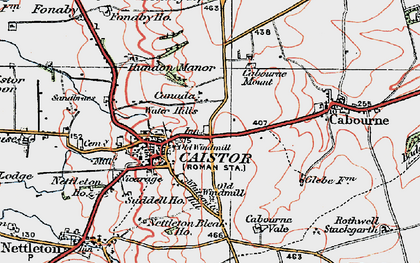 Old map of Whitegate Hill in 1923