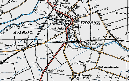 Old map of Canal Side in 1923