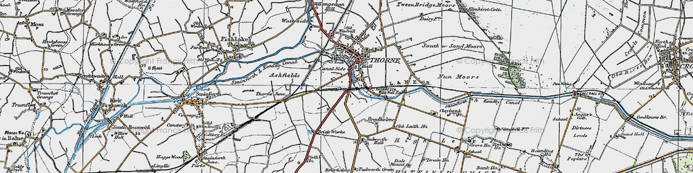 Old map of Canal Side in 1923