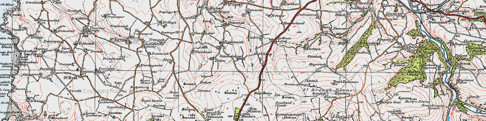 Old map of Bogee Common in 1919