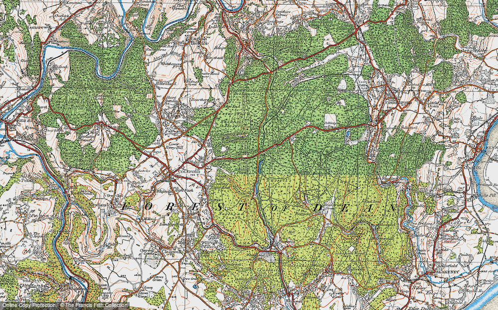 Old Map of Historic Map covering Barnhill Plantation in 1919
