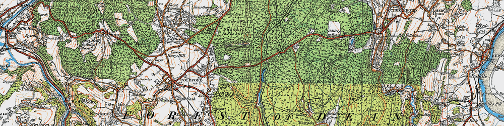 Old map of Cannop in 1919