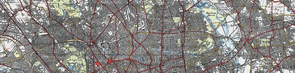 Old map of Canonbury in 1920
