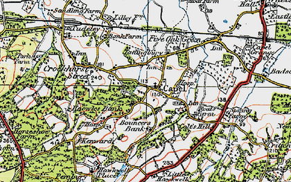 Old map of Capel in 1920