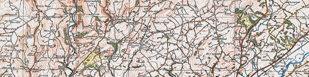 Old map of Brisgen in 1923