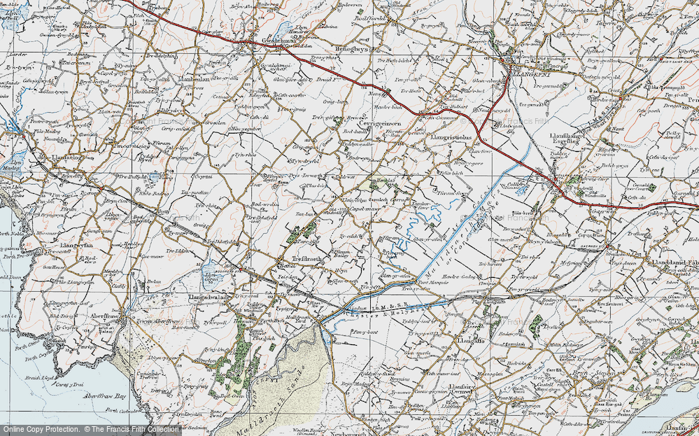 Old Map of Capel Mawr, 1922 in 1922