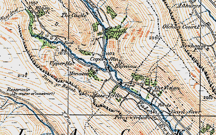 Old map of Capel-y-ffin in 1919