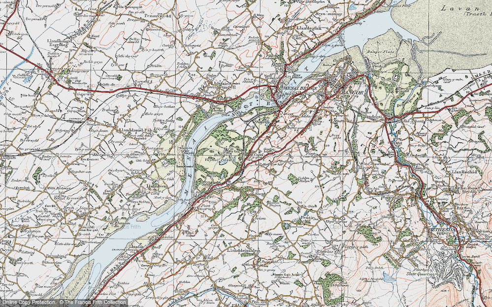 Old Map of Capel-y-graig, 1922 in 1922