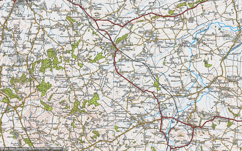 Old Map of Capland, 1919 in 1919