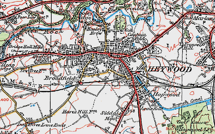 Old map of Captain Fold in 1924