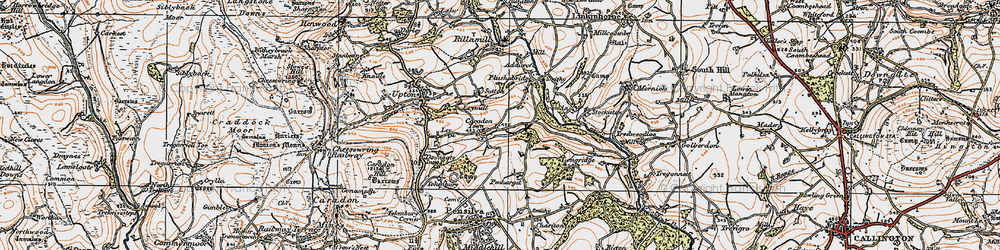 Old map of Addicroft in 1919