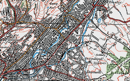 Old map of Carbrook in 1923