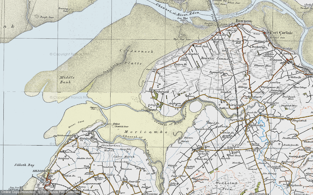 Old Map of Cardurnock, 1925 in 1925