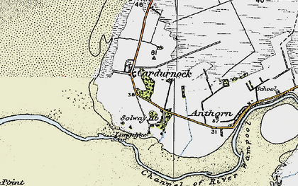 Old map of Cardurnock in 1925