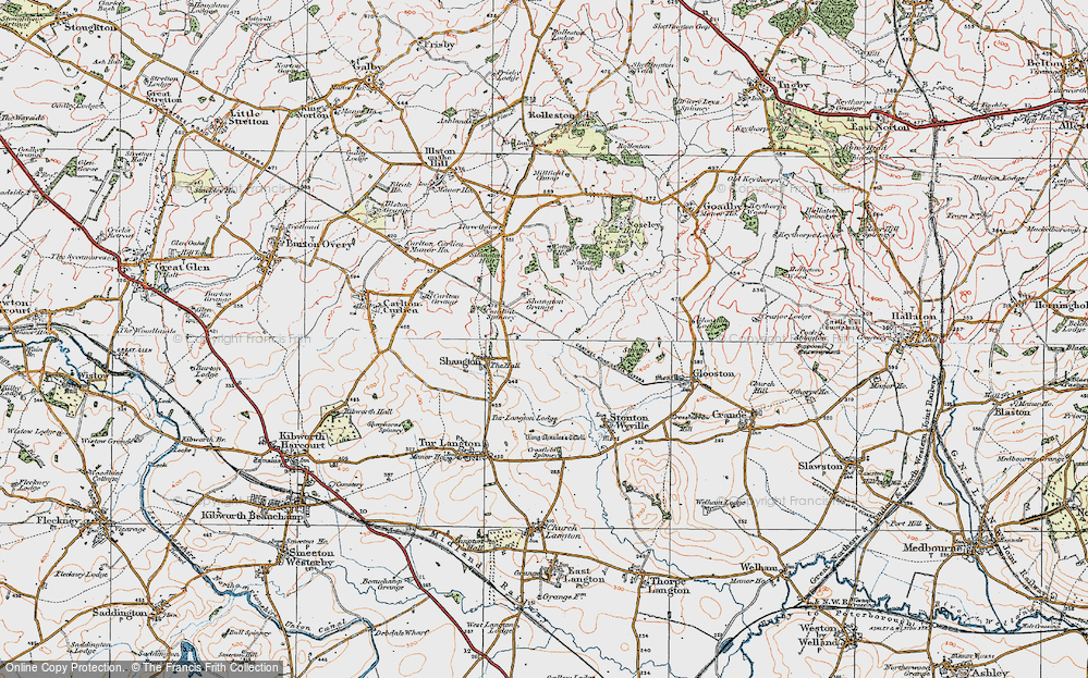 Old Map of Care Village, 1921 in 1921