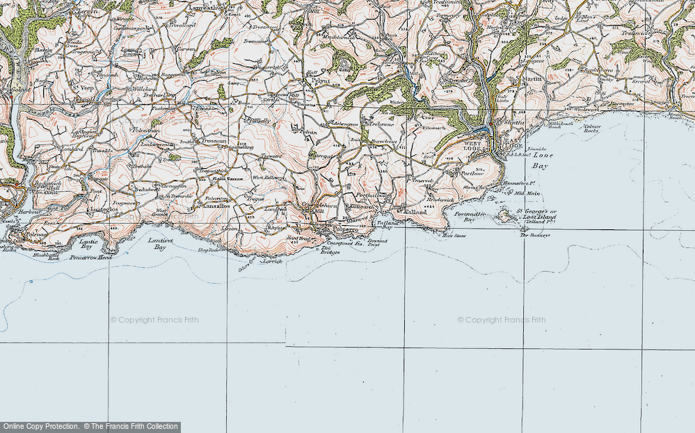 Old Map of Carey Park, 1919 in 1919