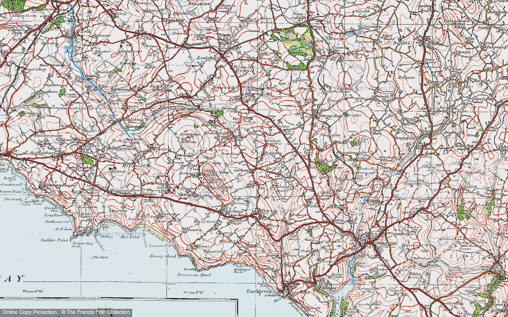 Old Map of Carleen, 1919 in 1919