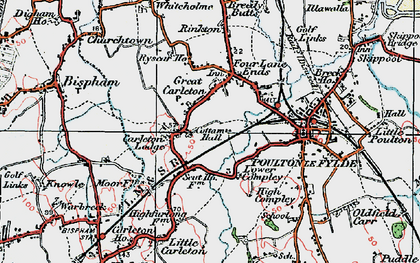 Old map of Carleton in 1924