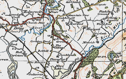 Old map of Amethyst Green in 1925