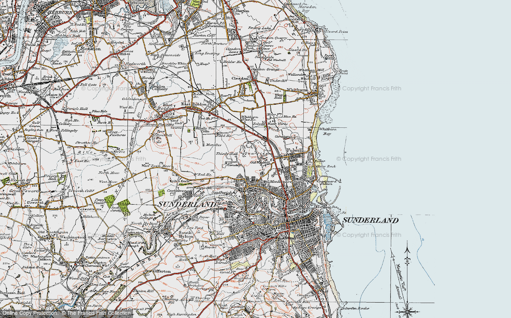 Old Map of Carley Hill, 1925 in 1925
