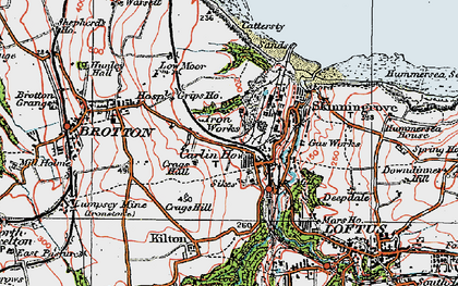 Old map of Carlin How in 1925