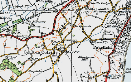 Old map of Carlton Colville in 1921