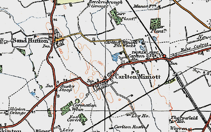 Old map of Busby Stoop in 1925