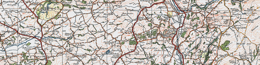 Old map of Carmel in 1923