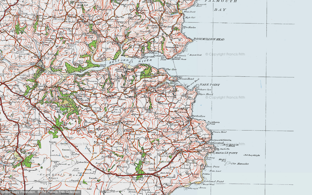 Historic Ordnance Survey Map of Carne, 1919 - Francis Frith