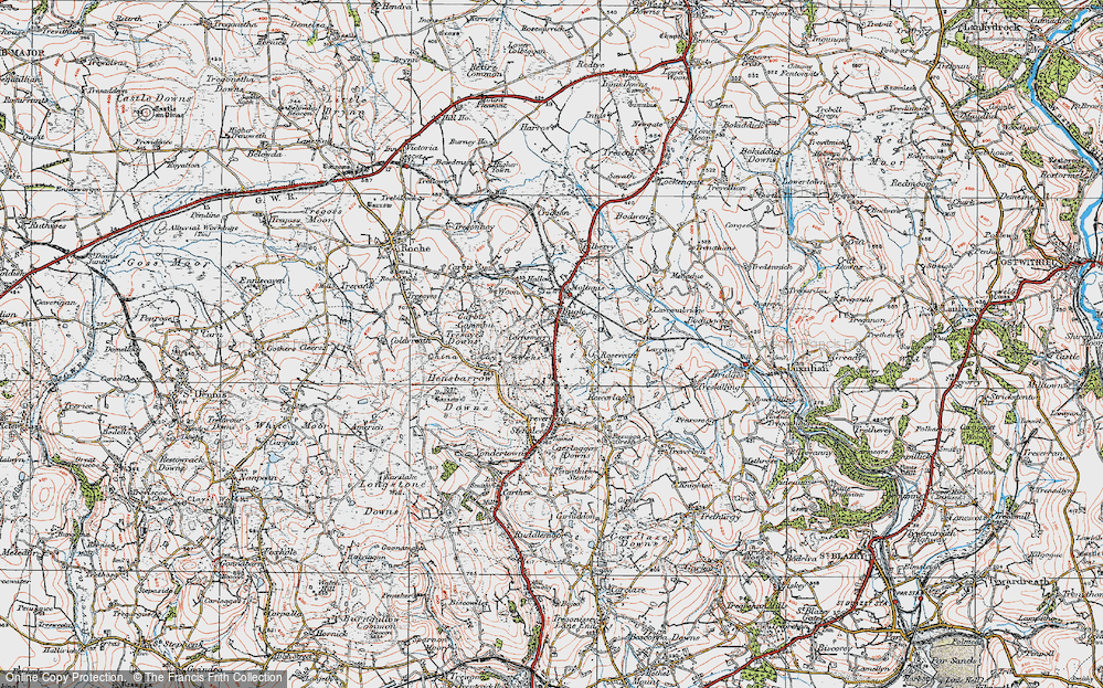 Old Map of Carnsmerry, 1919 in 1919